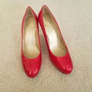 Stuart Weitzman bright red heels